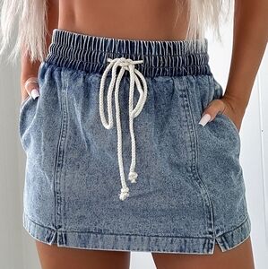 Draw Me In Denim Shorts